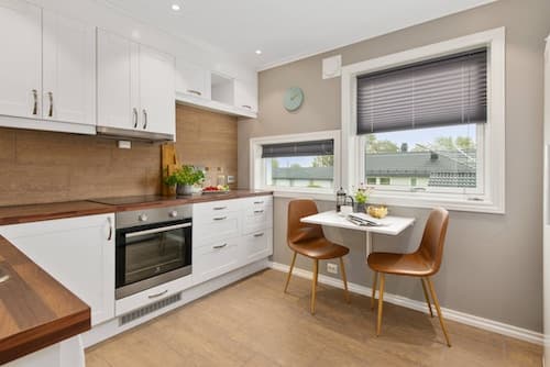 Completed kitchen remodeling project